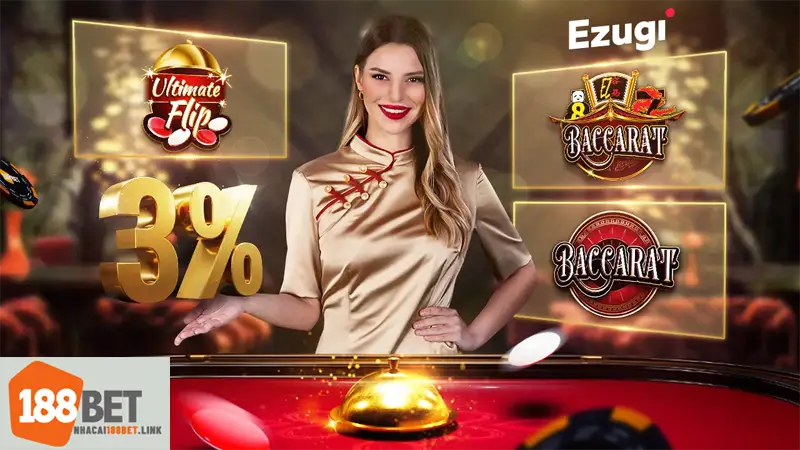 Casino 188BET mang đến những sảnh game chất lượng hàng đầu thế giới