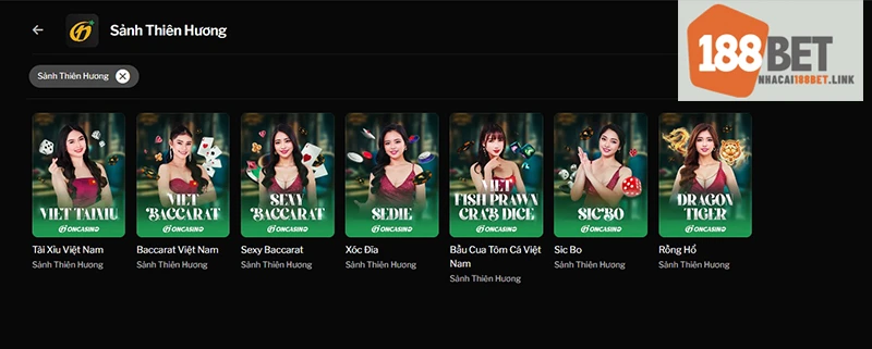 Sảnh Thiên Hương - OnCasino có dàn dealer nhiệt tình vui vẻ