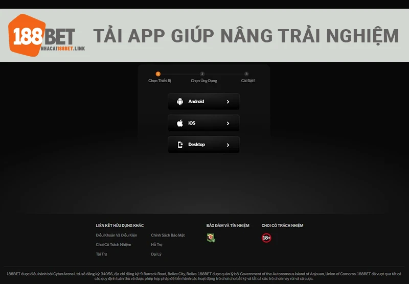 Tải app 188BET link giúp nâng cao trải nghiệm